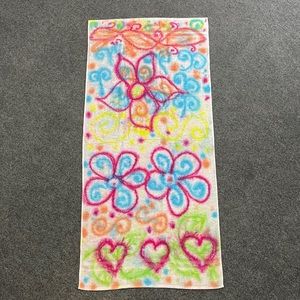 **Custom Tie- Dye Flowers Printed Cotton Towel